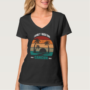 Cancun Mexiko Sommer Familie Paar Passende Ferien T-Shirt