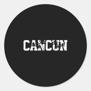 Cancun Mexiko Sommerurlaub Runder Aufkleber