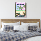 Cancun Mexiko Strandposter. Leinwanddruck (Insitu (Schlafzimmer))