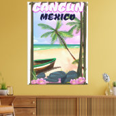 Cancun Mexiko Strandposter. Leinwanddruck (Insitu (Wohnzimmer))