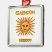 Cancun Mexiko Sun stellen Ikone gegenüber Silbernes Ornament (Links)
