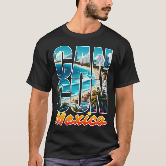 Cancun Mexiko T-Shirt (Vorderseite)