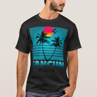 Cancun Mexiko Tropischer Urlaub Souvenir Sommer T-Shirt