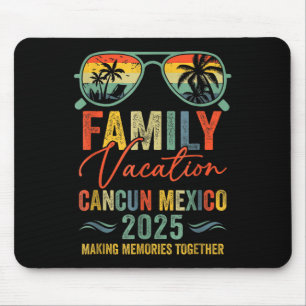 Cancun Mexiko Urlaub 2025 passende Familiengruppe Mousepad