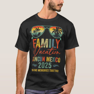 Cancun Mexiko Urlaub 2025 passende Familiengruppe T-Shirt