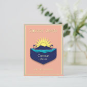 Cancún Mexiko Urlaub Postkarte (Stehend Vorderseite)