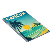 Cancun Mexiko Vintage Reise Notizblock (Rechte Seite)