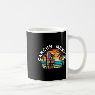 Cancun Mexiko Vintage-Totenkopf-Surf Cancun  Kaffeetasse