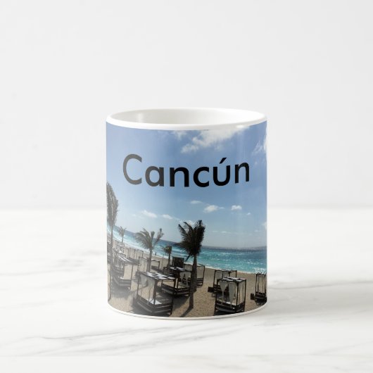 Cancún (Mexiko) - Weiße 11 oz Klassische Weiße Tas Kaffeetasse (Mittel)