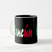 Cancun, Mexiko Zweifarbige Tasse (Vorderseite Links)