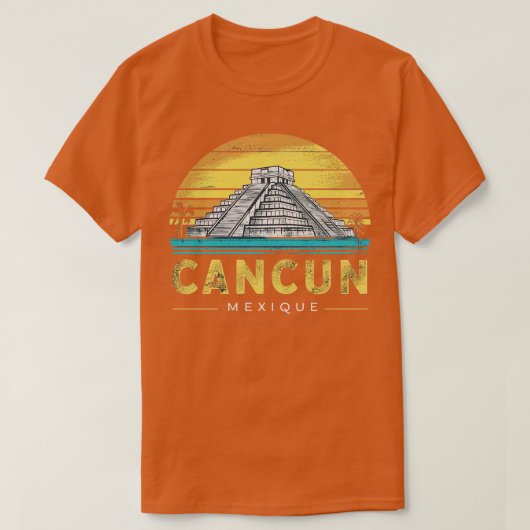 Cancun Mexique T-Shirt (Design vorne)