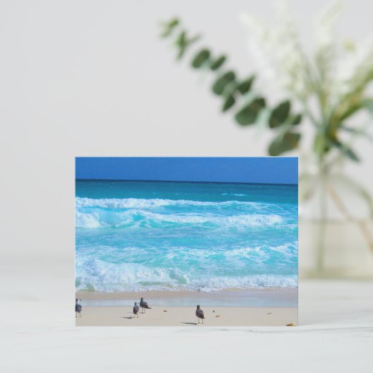 CANCUN OCEAN #2 POSTKARTE (Stehend Vorderseite)