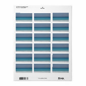 Cancun Ocean Address Label Adressaufkleber (Vorne)