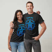 Cancun Ocean Blue Tribal Turtle T-Shirt (Unisex)