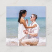 Cancun Passport Wedding QR Begleitkarte (Rückseite)