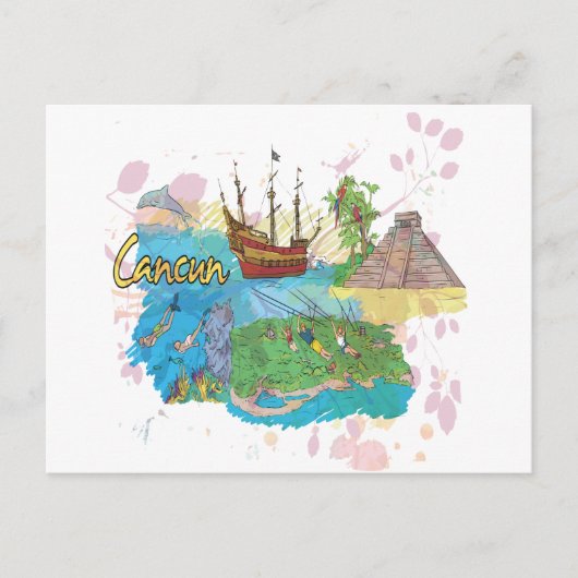Cancun Postkarte (Vorderseite)