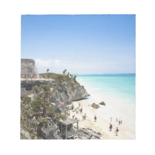 Cancun, Quintana Roo, Mexiko - Ruinen auf einem H Notizblock