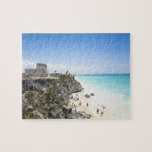 Cancun, Quintana Roo, Mexiko - Ruinen auf einem H Puzzle