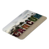 Cancun Sign - Playa Delfine, Mexico Foto Magnet (Linke Seite)