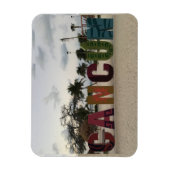 Cancun Sign - Playa Delfine, Mexico Foto Magnet (Vertikal)