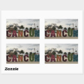 Cancun Sign - Playa Delfine, Mexico Stickers (Blatt)