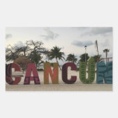 Cancun Sign - Playa Delfine, Mexico Stickers (Vorderseite)