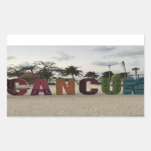 Cancun Sign - Playa Delfine, Mexico Stickers