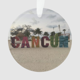 Cancun Sign - Playa Delfine, Mexiko Ornament