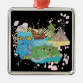 Cancun Silbernes Ornament (Vorne)
