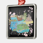 Cancun Silbernes Ornament (Links)