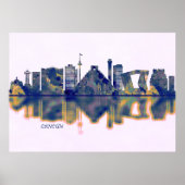 Cancun Skyline Poster (Vorne)