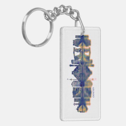 Cancun Skyline Schlüsselanhänger (Vorderseite links)