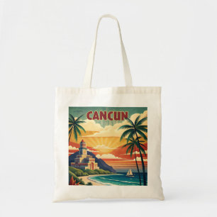 Cancun Strand Mexiko Vintage Reise Tragetasche