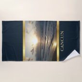 Cancun Sunrise Strandtuch (Vorderseite)