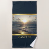 Cancun Sunrise Strandtuch (Vorderseite)