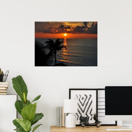 Cancun Sunset Poster (Heimbüro)