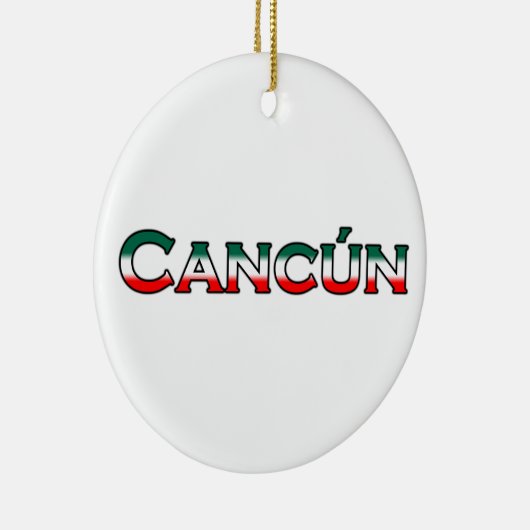 Cancun (Textlogo) Keramikornament (Rechts)