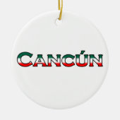 Cancun (Textlogo) Keramikornament (Vorne)
