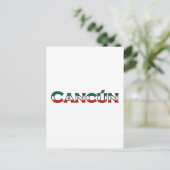 Cancun (Textlogo) Postkarte (Stehend Vorderseite)