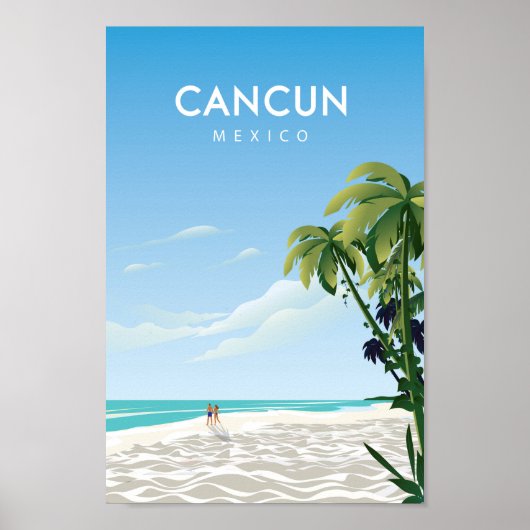Cancun Travel Poster (Vorne)