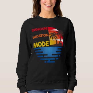 Cancun-Urlaubsmodus-Abgleich-Gruppen-Design Sweatshirt