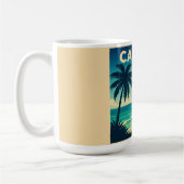 Cancun Vintage Reiseplakat Tasse (Links)