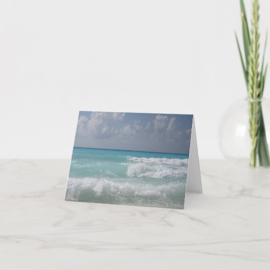 Cancun Wave Note Card Karte (Vorderseite)