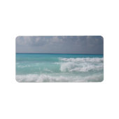 Cancun Waves Address Label Adressaufkleber (Vorne)