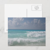Cancun Waves Postcard Postkarte (Vorne/Hinten)