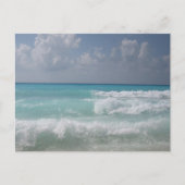 Cancun Waves Postcard Postkarte (Vorderseite)