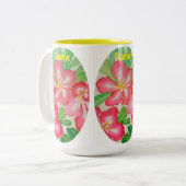 Cancún-Wüste-Rose Zweifarbige Tasse (Vorderseite Links)