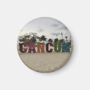 Cancun-Zeichen - Playa Delfines, Mexiko-Magnet Magnet