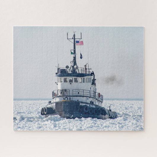 Candace Elise Tugboat in Ice Puzzle (Horizontal)
