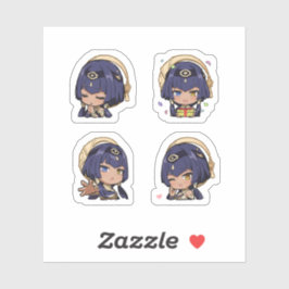 Candace Genshin Impact 4er Stickerbogen Aufkleber